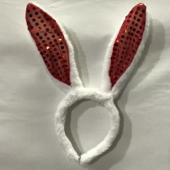 Hurly-Burly Sequin Fluffy Bunny Ears