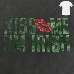 Hurly-Burly Kiss Me I'm Irish Ladies T-Shirt