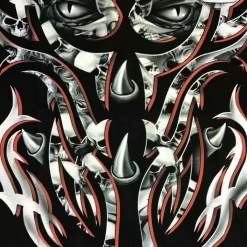 Hurly-Burly Tribal Skull Glow In The Dark Tee T-Shirts