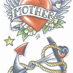 Tinsley Special FX Makeup Heart/Anchor - Vintage - Temporary Tattoo