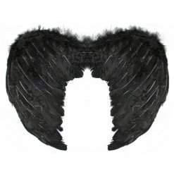 Sweidas Extra Small 45 X 34cm Black Feather Angel Wings