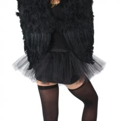 Sweidas Christmas Costumes Extra Large 54cm X 60cm Black Angel Wings