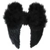 Sweidas Christmas Costumes Extra Large 54cm X 60cm Black Angel Wings