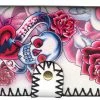 Hurly-Burly White Stitched Tattoo Purse