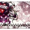 Hurly-Burly (D) White Stitched Tattoo Purse