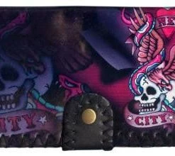 Hurly-Burly Stitched Tattoo Purse Bags & Wallets