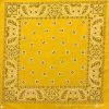 Hurly-Burly Bandanas Yellow Paisley Bandana