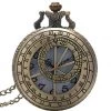 8Seasons Findings Steampunk Numerical Bronze Pocket Watch (C)