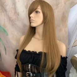 Bell's Wigs Deluxe Long Straight Light Brown Wig