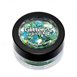 Paint Glow Festival Wear Holographic Chunky Glitter Blends - Green Envy