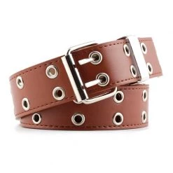 Jacky Wang Belts & Harnesses Double Grommet Belt With Chain