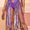 Global Lover Festival Purple Fringe Belt