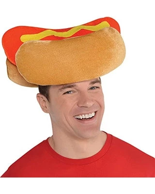 Gold Star Funny Costumes Hot Dog Hat 3 Gold Star Funny Costumes Hot Dog Hat