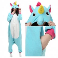 Instyles Onesies Blue And Pink Unicorn Onesie