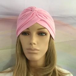 Jacky Wang Baby Pink Turban Hair Accessories