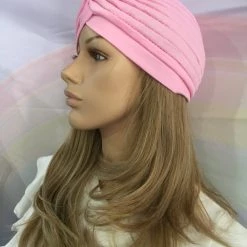 Jacky Wang Baby Pink Turban Hair Accessories