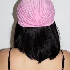 Jacky Wang Baby Pink Turban Hair Accessories