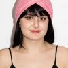 Jacky Wang Hair Accessories Rose Pink Turban