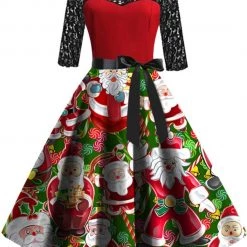 Hurly-Burly Santa Claus And Lollipops Vintage Dress Celebrations