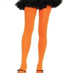 Leg Avenue Hosiery Orange Nylon Tights