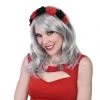 Tomfoolery Headbands Headband With Red And Black Roses