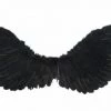 TomFoolery Medium 70cm X 30cm Black Angel Wings