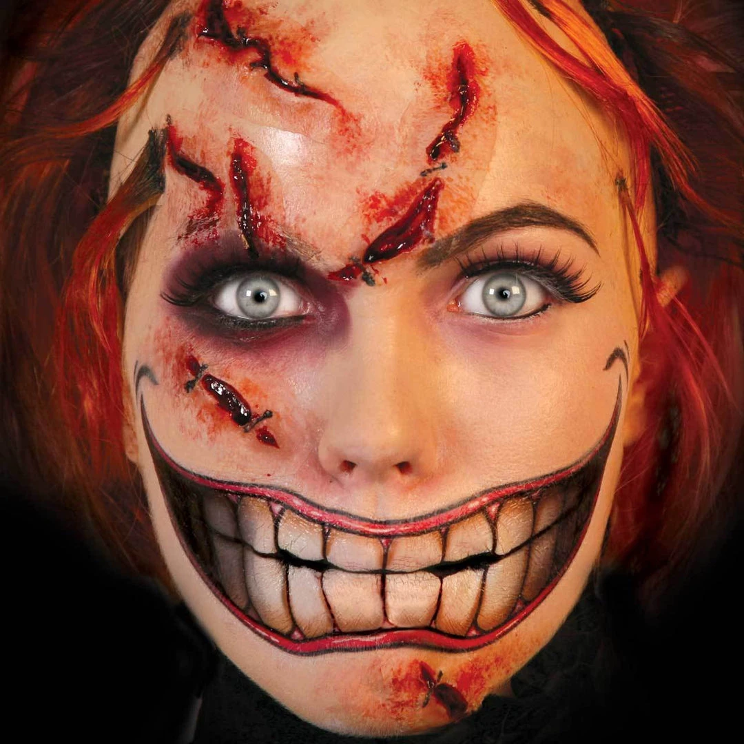 Tinsley Chompers Big Mouth Temporary Face Tattoo 5 Tinsley Chompers Big Mouth Temporary Face Tattoo