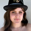 Craft Steampunk Chains And White Feather Hat (ZZ)