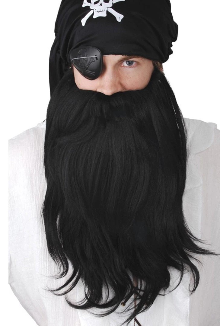 TomFoolery Black Pirate Beard & Mo 3 TomFoolery Black Pirate Beard & Mo
