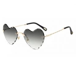 Lynn L Gradient Black To Light Grey Heart Glasses