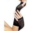 Hurly-Burly Long Black Fingerless Fishnet Gloves