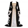 AnneCart Black And Silver Velvet Medieval Dress