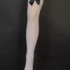 Interalia White Thigh Highs With Black Bows 2 Interalia White Thigh Highs With Black Bows