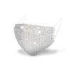 DHGate Silver Rhinestone Face Mask Face Masks