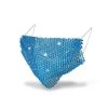 DHGate Aqua Blue Rhinestone Face Mask