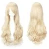 Annecart Pale Blonde Long Curly Cosplay Wig