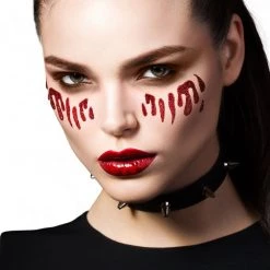 Paint Glow Hair & Beauty Sticker Tattoo Blood Tears
