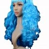 Malltop Curly Aqua Blue Party Wig