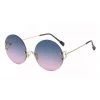 Lynn L Blue To Pink Ombre Round Glasses