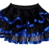 AnneCart Tiered Tutu Black With Blue Trim Tutus & Petticoats