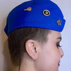 Jacky Wang Blue And Gold Side Cap Uniforms