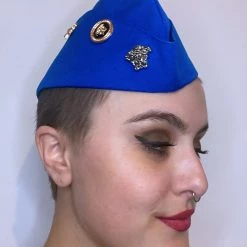 Jacky Wang Blue And Gold Side Cap Uniforms