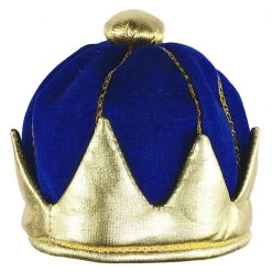 Gold Star Blue Crown Plush Hat Fairytale & Mystical