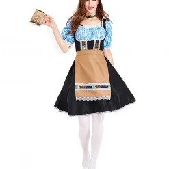 Hurly-Burly Traditional Bavarian Maid Oktoberfest Dress