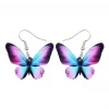 Aliexpress Festival Wear Purple & Blue Butterfly Earrings