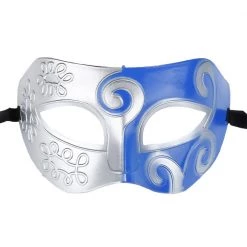 DHGate Blue And Silver Spiral Eye Mask Masks & Eyemasks