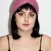 Jacky Wang Blush Pink Turban Hair Accessories