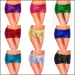 Hurly-Burly Pants & Shorts Sequin Booty Shorts