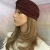 Jacky Wang Hair Accessories Brown Turban