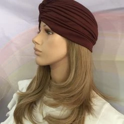 Jacky Wang Hair Accessories Brown Turban